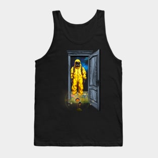 Hazmat Suit Finds Glowing Mushroom Tank Top